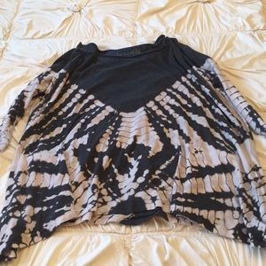 Free People off shoulder tie dye shirt